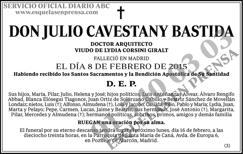 Julio Cavestany Bastida